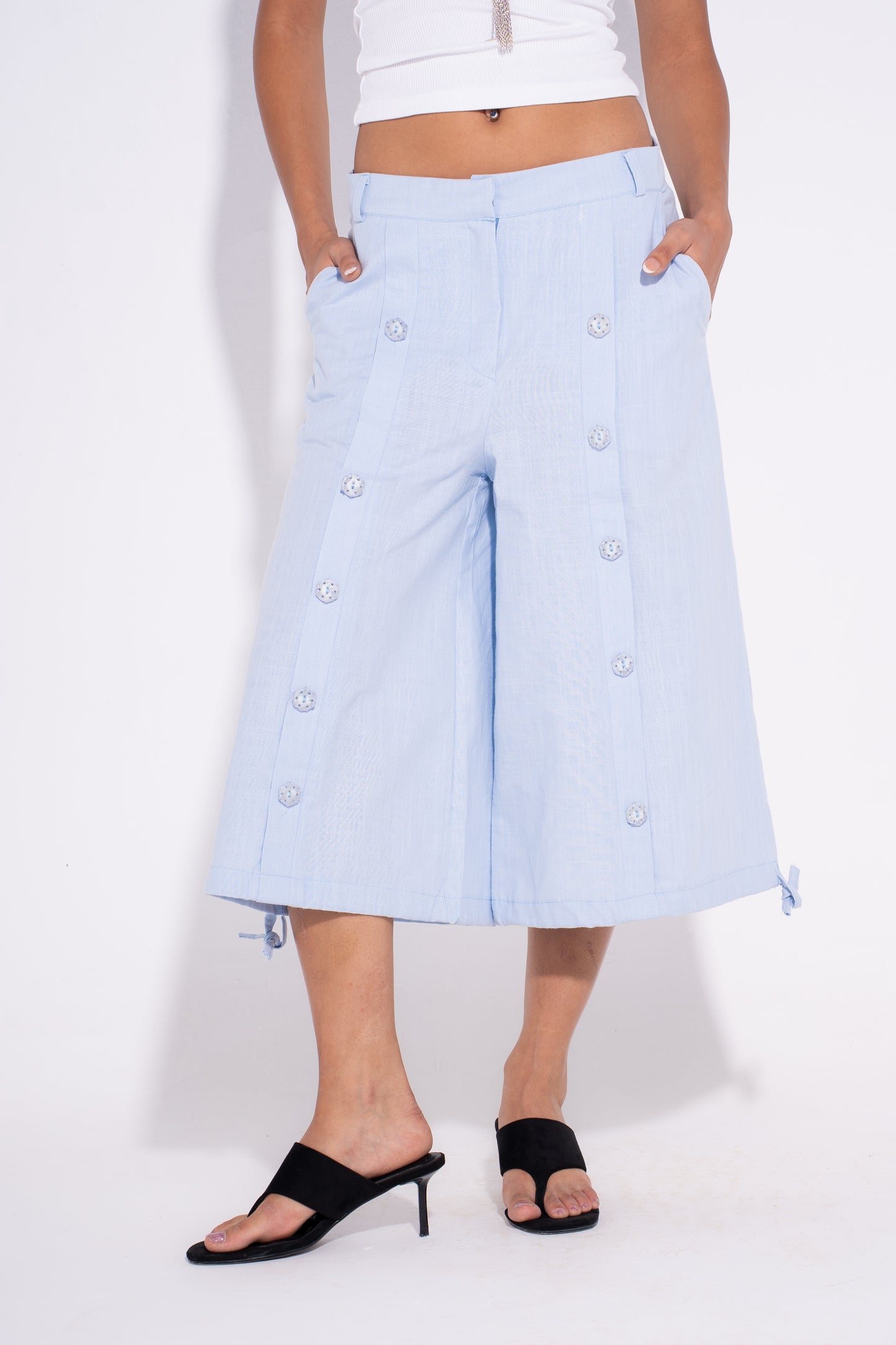 Skyline Jorts-Light Blue