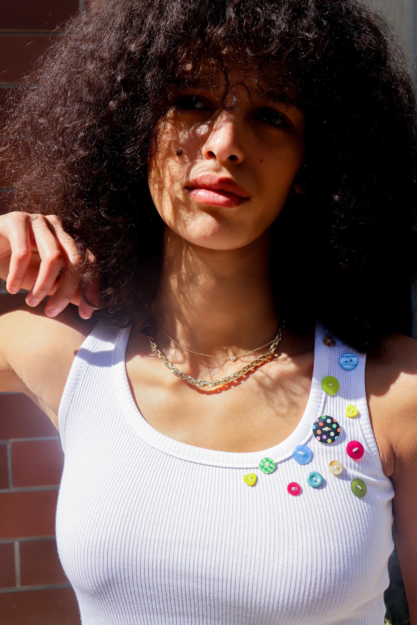 Craftcore Scoop Neck Top - White