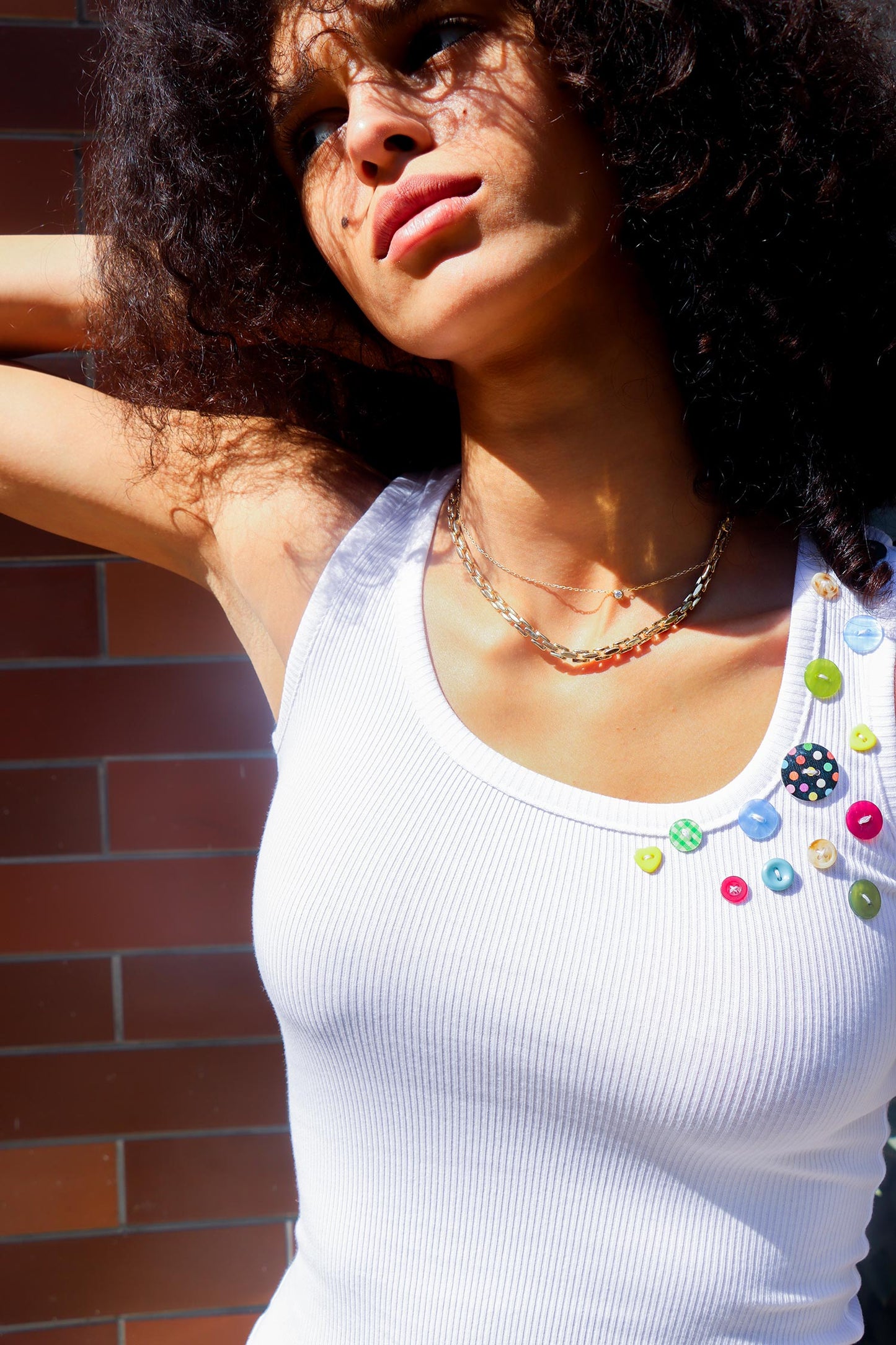Craftcore Scoop Neck Top - White