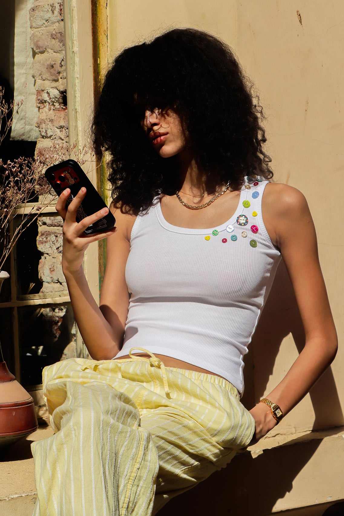 Craftcore Scoop Neck Top - White